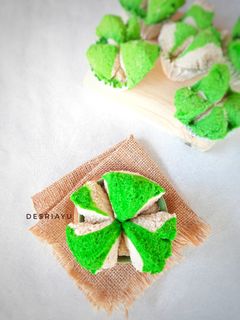 Foto resep Bolu Kukus Milk Late Pandan
