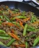 Carne con habichuelas