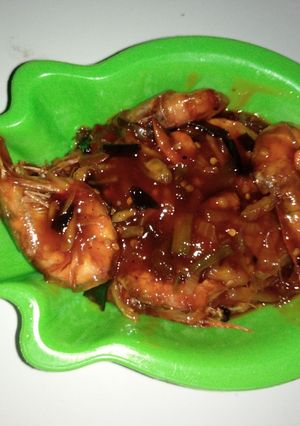 Foto resep Udang saus pedas pollll