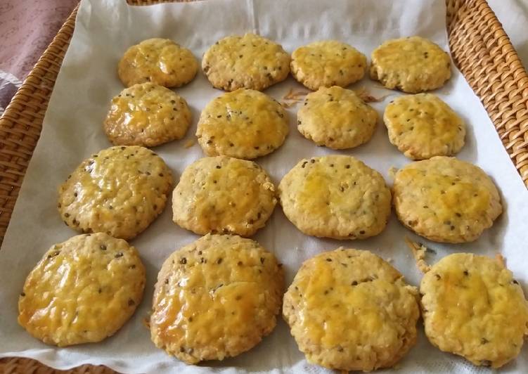 Oat chia cheese cookies