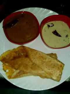 A picture of Masala dosa.