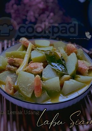 Gambar Gulai Lemak Udang Labu Siam