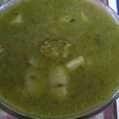 Peas wadi potato curry(no regular spices) A picture of Peas wadi potato curry(no regular spices).