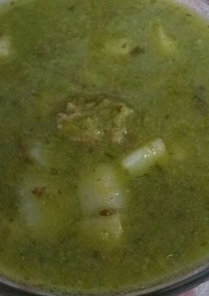 A picture of Peas wadi potato curry(no regular spices).