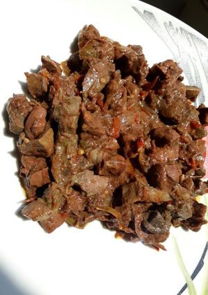 A picture of Liver and kidney sauce.