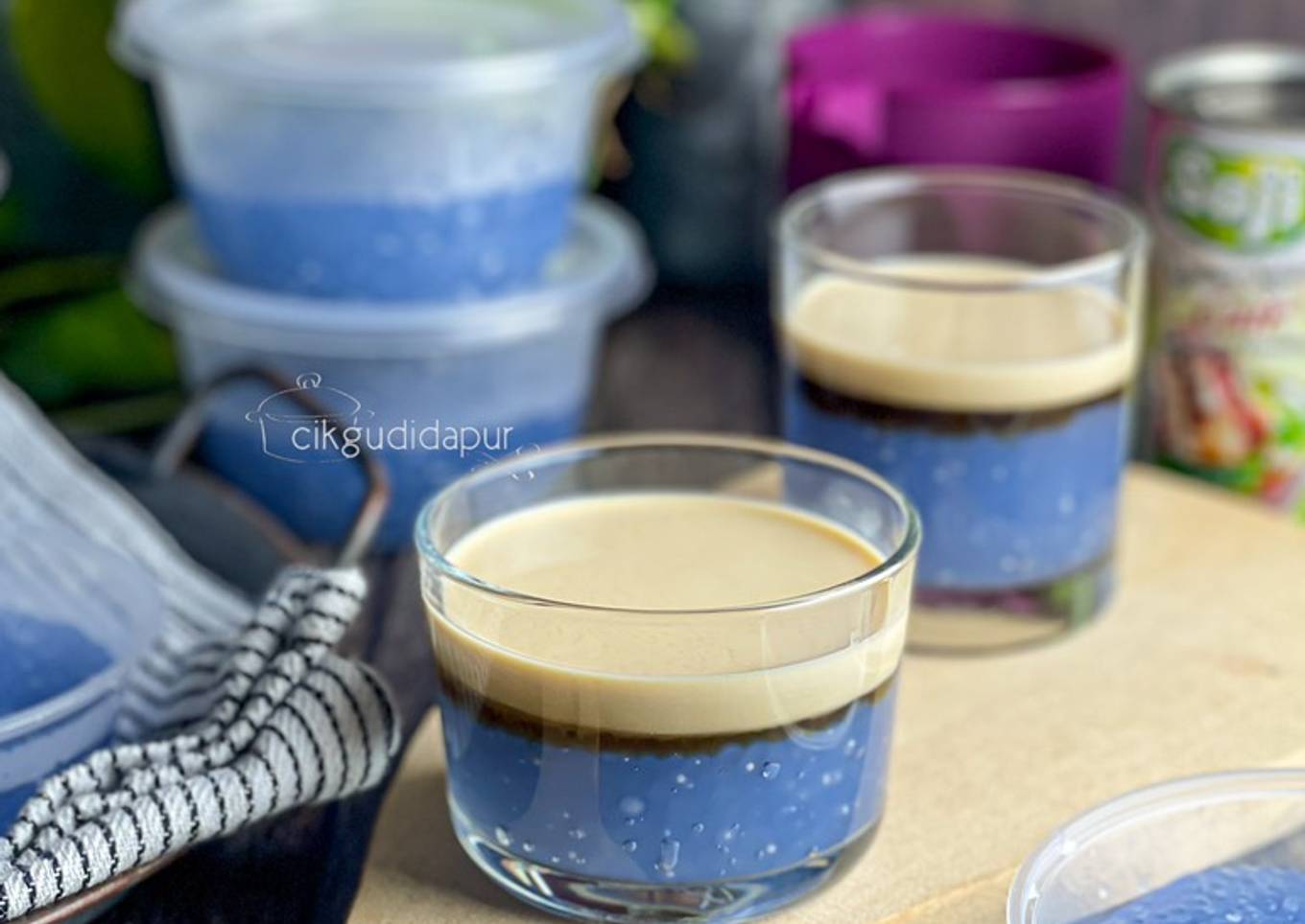 Resepi Blue Sagu Gula Melaka 🇲🇾 yang Memang Lazat dan Mudah