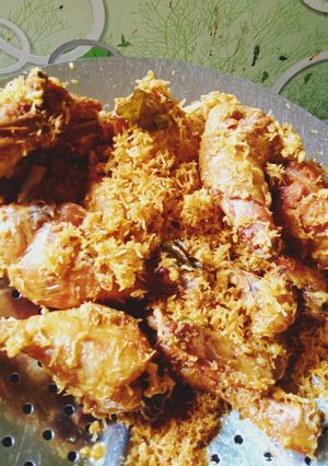 Foto resep Ayam goreng serundeng simpel