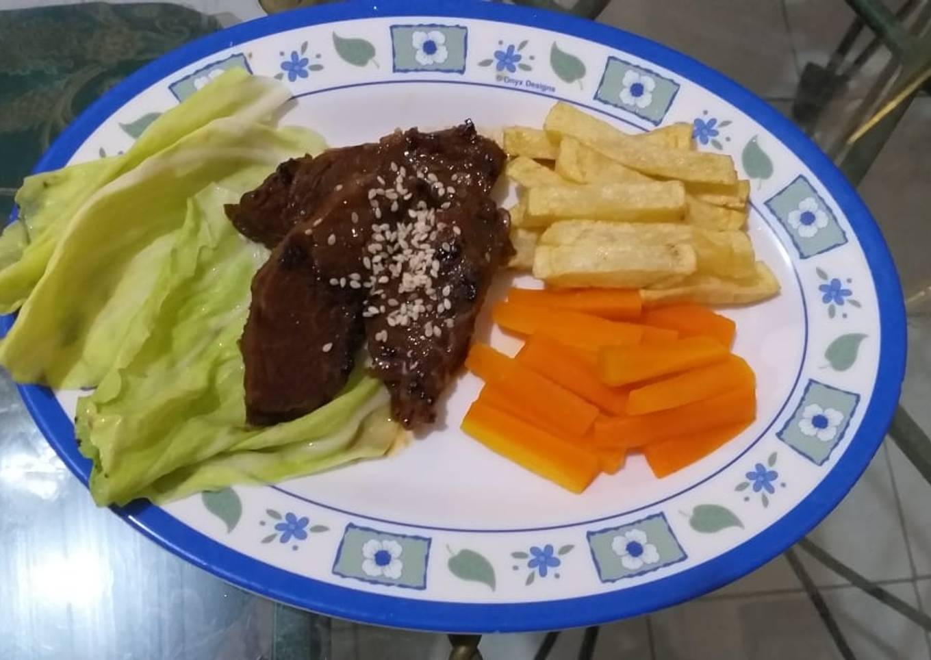 Steak Daging Saos Teriyaki