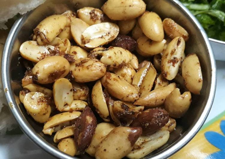 Step-by-Step Guide to Prepare Any-night-of-the-week Spicy peanuts