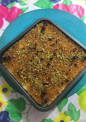 صورة لوصفة كنافة بالقشطة رهيبة ورائعة