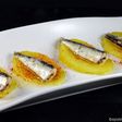 Sardinillas en conserva, patata y pimentón