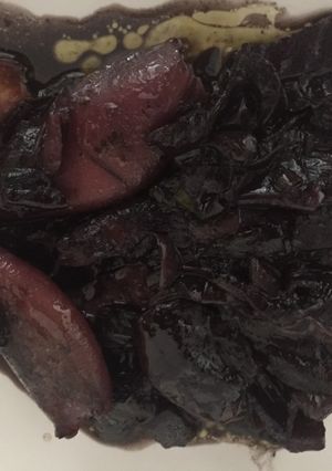 Una foto de Calamarcitos con ciruelas
