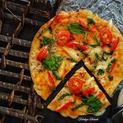 Chapati Pizza A picture of Chapati Pizza.