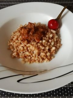Tarhonyás hús recept fotója