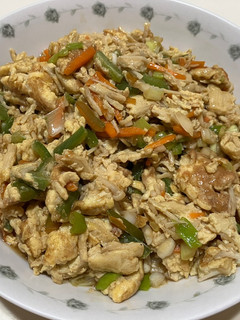 金針菇青椒🫑炒雞蛋🥚（10分鐘料理） 的食譜成品照片