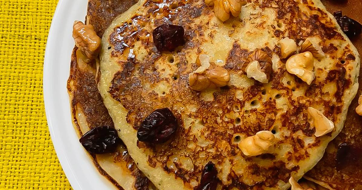 Pancake de manzana verde y avena 🍏🥞 Receta de Clau Isarra Cookpad