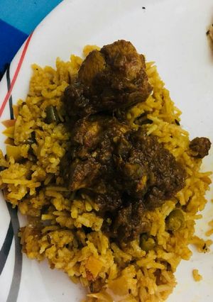 A picture of Chicken Biryani.