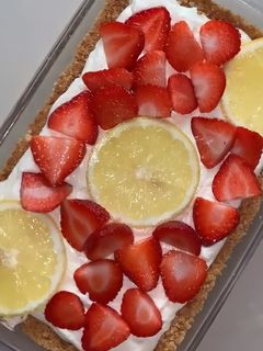 Foto resep Strawberry Cheese Cake no Bake Simple