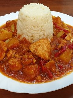 Édes-savanyú csirke recept fotója