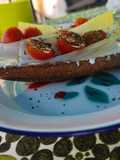 Almuerzo pan 7 cereales con endivias