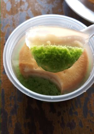 Foto resep Puding lumut roti marie