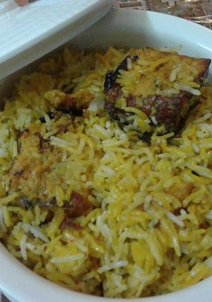 A picture of Tikka Paneer dum biriyani.