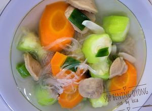 Foto resep Sop bening oyong/gambas soun