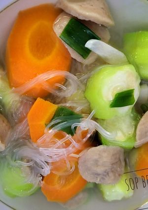 Foto resep Sop bening oyong/gambas soun