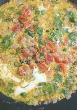 A picture of Egg omelet recipe.