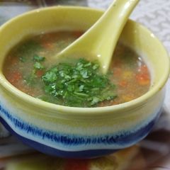 A picture of Fresh Sweet Corn Soup.