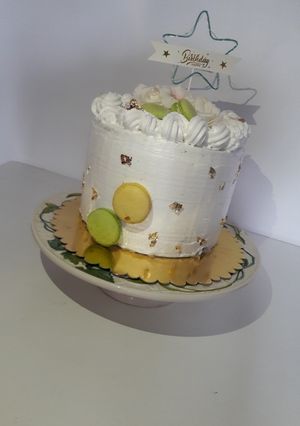 Une photo de Layer cake chocolat & vanille