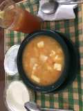 Mote de Ñame y agua de panela
