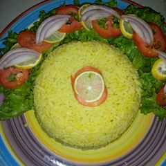 Shinkafa da hadin salad A picture of Shinkafa da hadin salad.