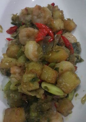 Foto resep UDANG KENTANG CABE HIJAU... BY. Dapoer Linggar