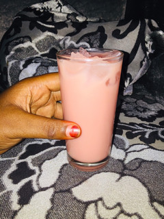 A picture of Water melon smoothy.