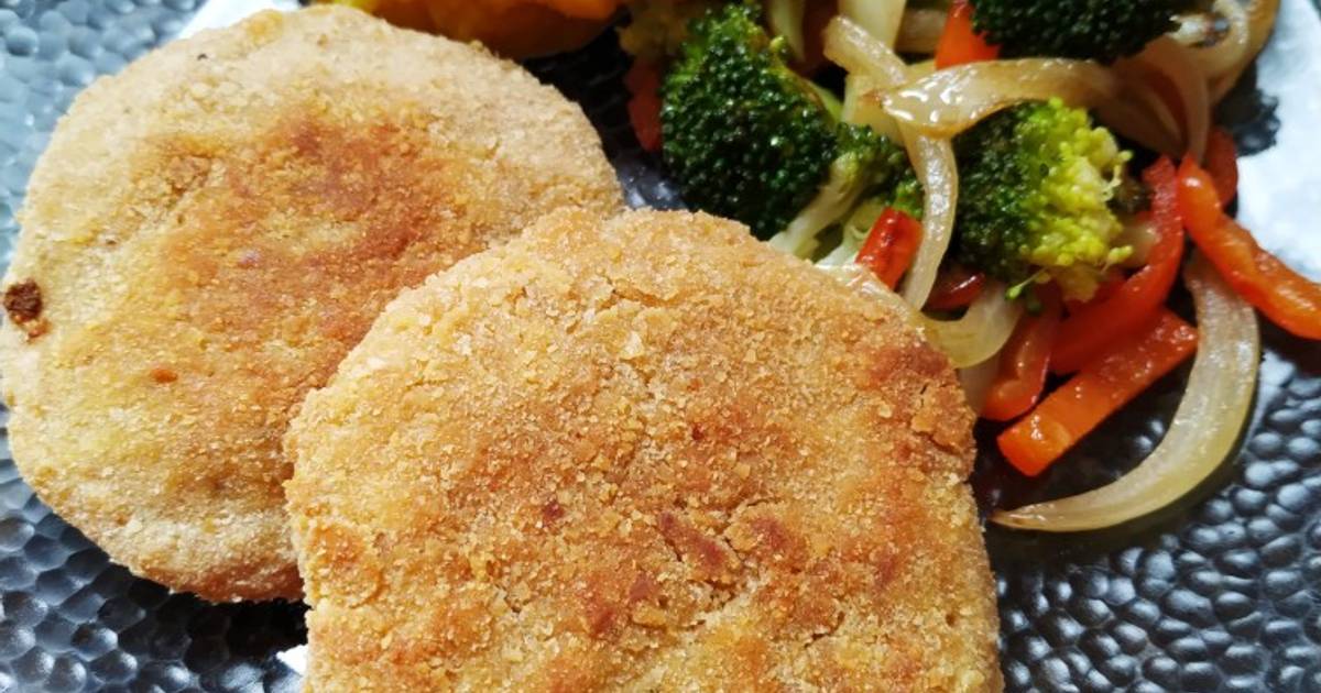 Milanesas De Soja Con Puré Mixto Y Brócoli Salteado Receta De Jessi B 🍀 ...