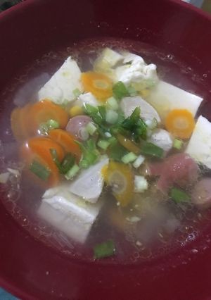 Foto resep Sup sosis tahu