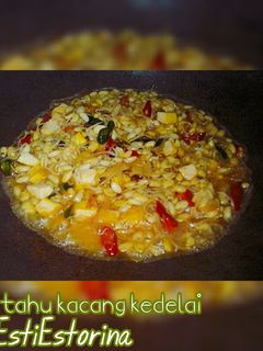 Foto resep Tumis tahu kacang kedelai #BikinRamadanBerkesan