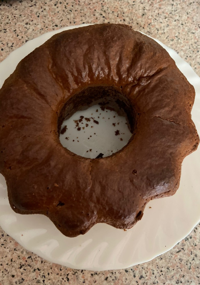 Una foto de Bizcocho fit de chocolate y avena