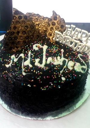 A picture of Chocolate truffle cake eggless.