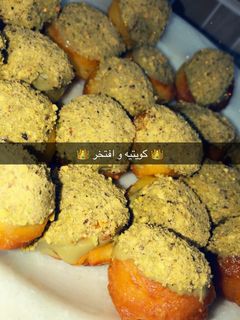 صورة لوصفة طريقة عمل صب القفشة بصوص البستاشيو ✌🏻