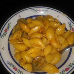 A picture of Anita's Cheesy Shells With Chicken & Basal Sausage.