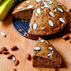 Almond Banana Atta Cake A picture of Almond Banana Atta Cake.