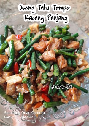 Foto resep Oseng Tahu Tempe Kacang saus Tiram 🦪