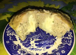Una foto de Muffin de pollo con corazón de queso Port salut. Light 🙃