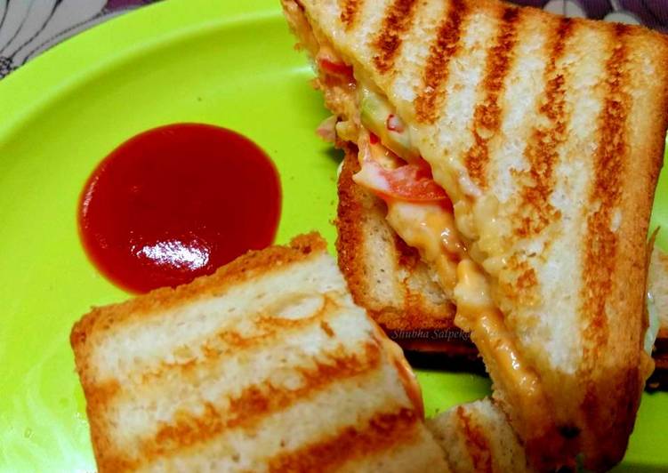 5 Minutes Grilled Sandwich