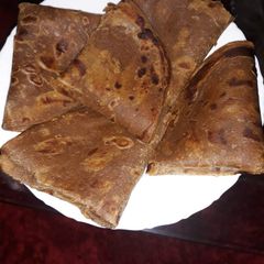 A picture of Brown chapatis # author's marathon.
