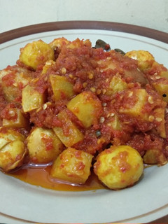 Foto resep Ayam, Kentang dan Telur Puyuh Balado