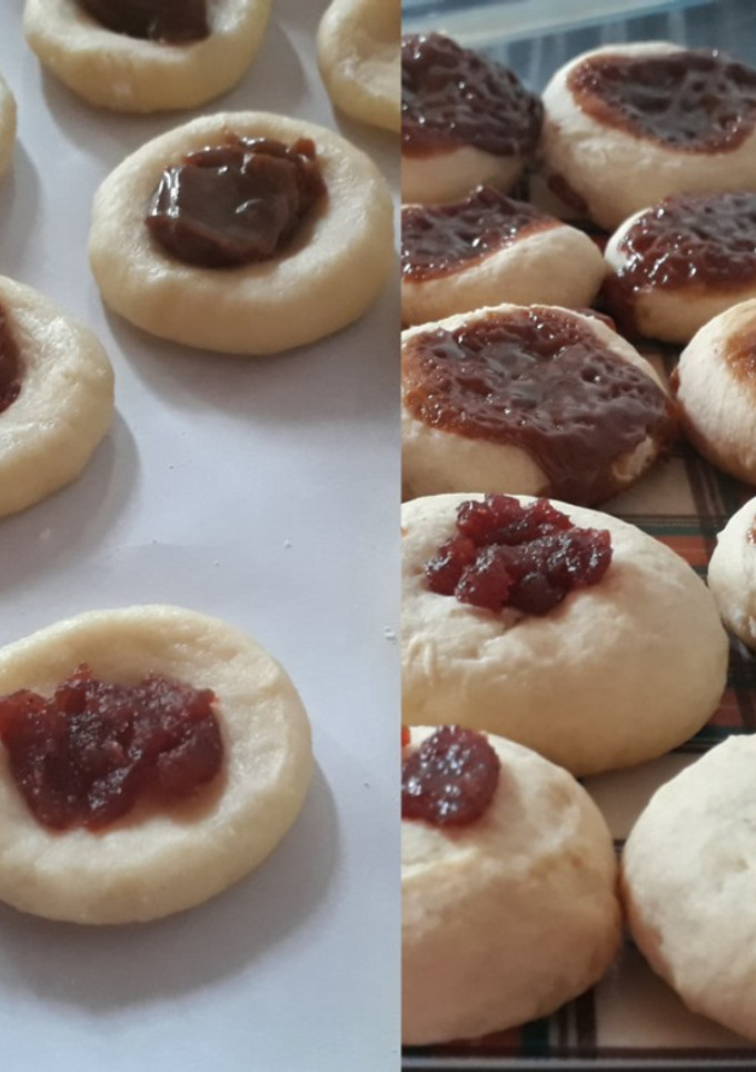 Una foto de Pepas de dulce de leche y membrillo
