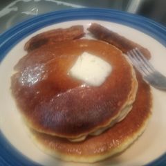 A picture of First time Cooking, pancakes.